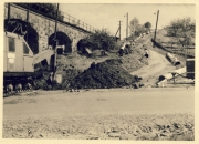 Bau der Hauptwasserleitung von der Breitenbach